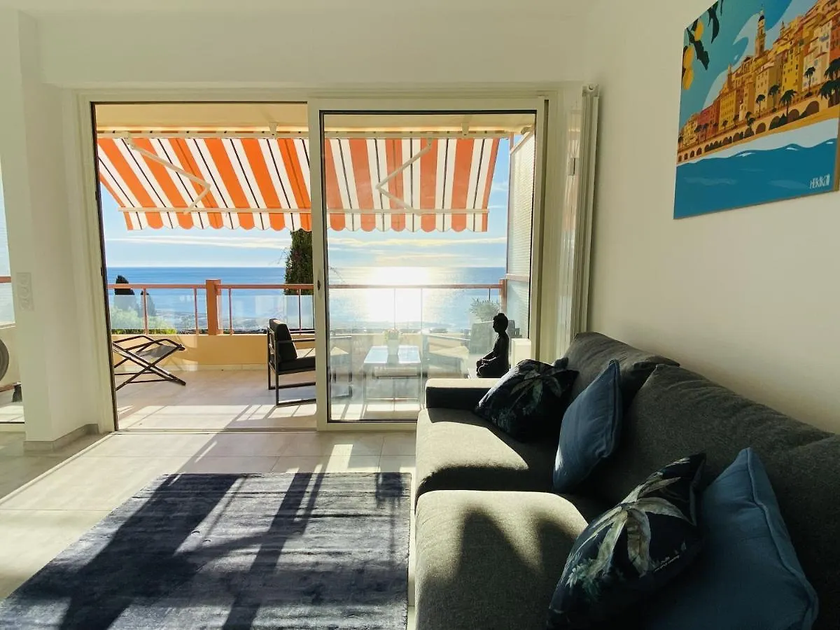 Le Vigia-Vue Mer-Terrasse-Climatisation-Parking Menton 0*,