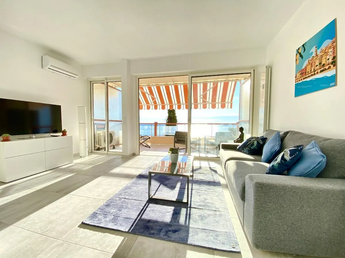 Le Vigia-Vue Mer-Terrasse-Climatisation-Parking Menton France